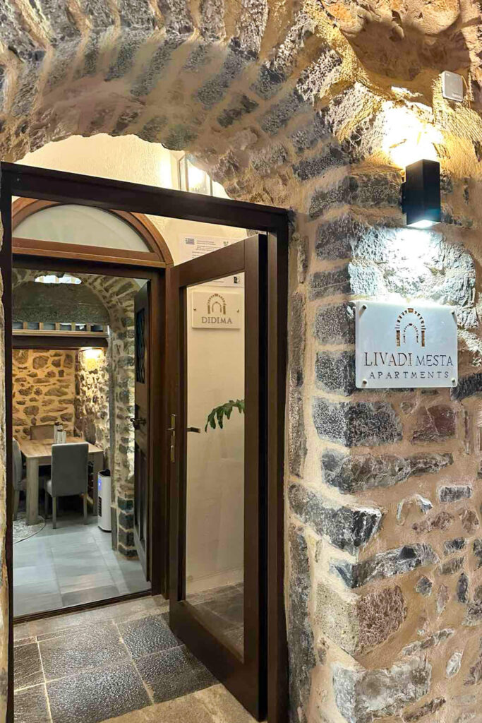 Livadi Mesta Apartments | Didima | Entrance